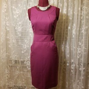 J. Crew Plum Sleeveless Sheath Dress